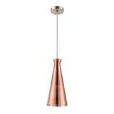LUMINARIA COLGANTE CRISTAL COBRE 1X60W. IVY