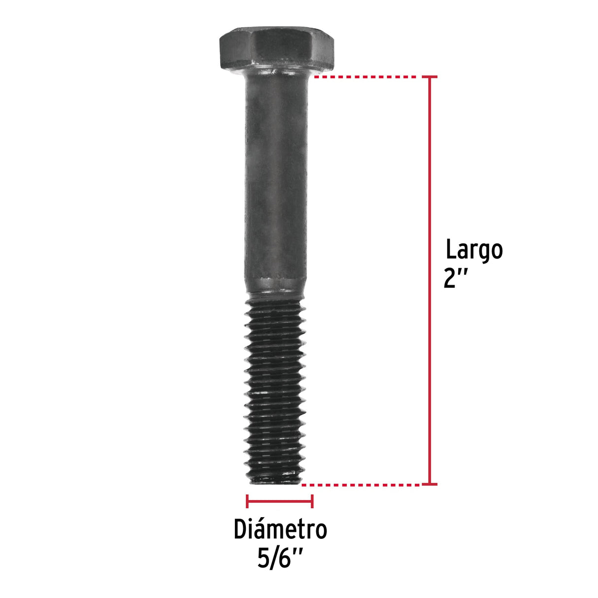 TORNILLO GRADO 5 5/16 X 2" TRUPER FIERO
