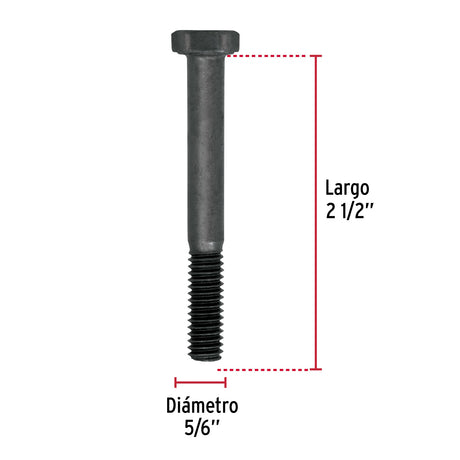 TORNILLO GRADO 5 5/16 X 2-1/2" TRUPER FIERO