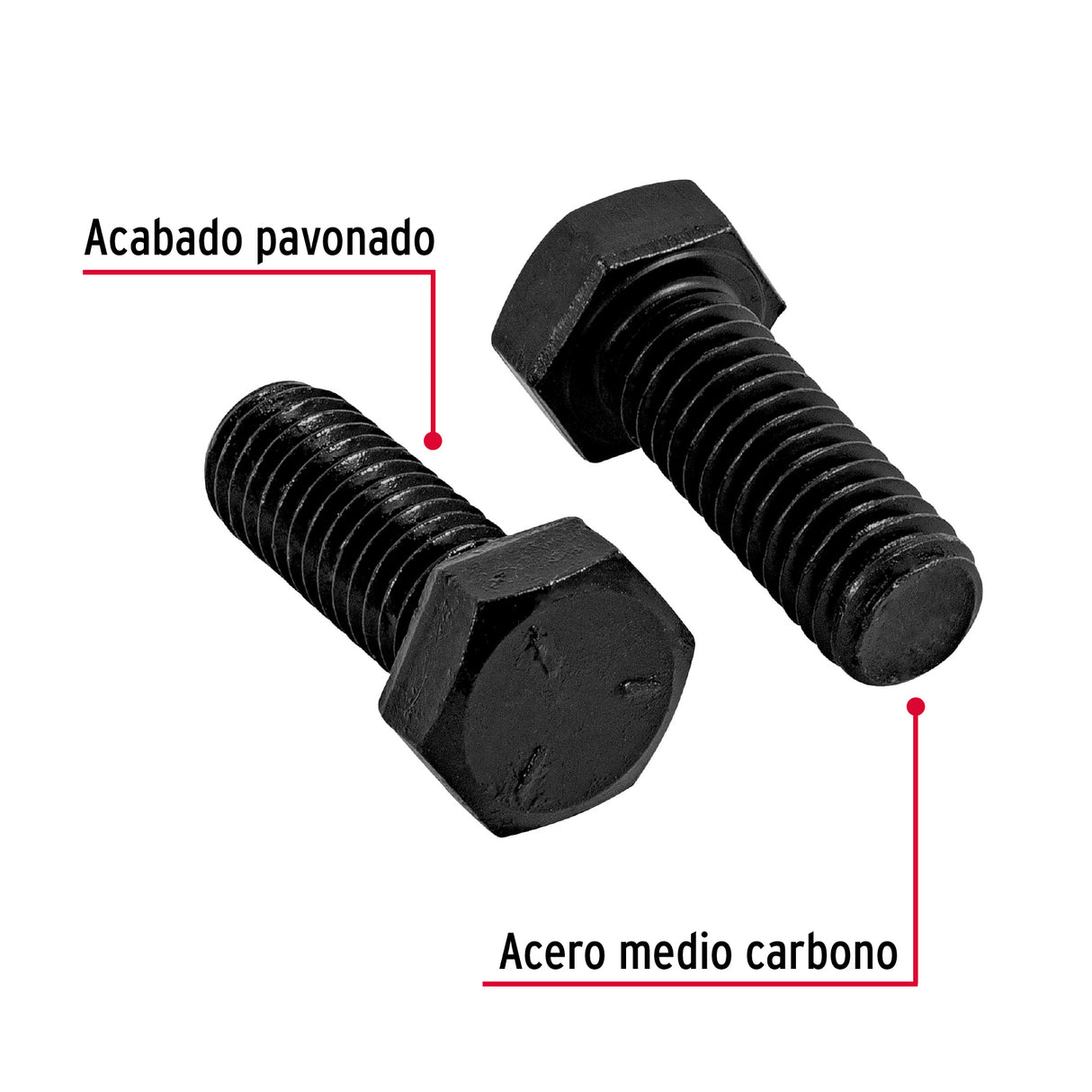 TORNILLO GRADO 5 3/8 X 1" TRUPER FIERO