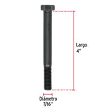 TORNILLO GRADO 5 7/16 X 4" TRUPER FIERO