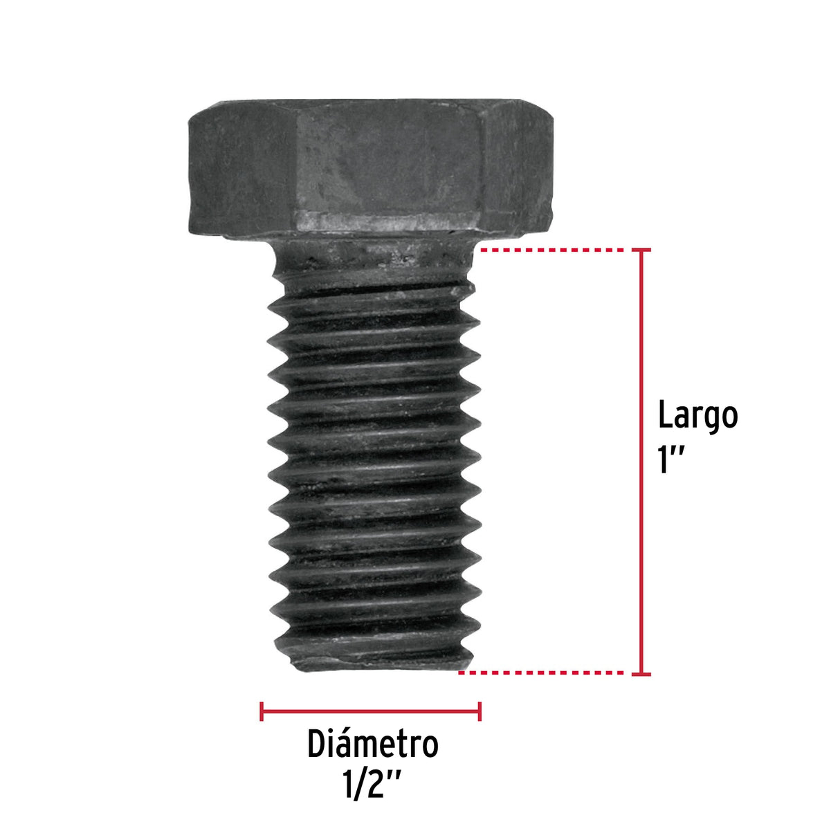 TORNILLO GRADO 5 1/2 X 1" TRUPER FIERO