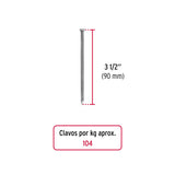CLAVO STANDARD 3 1/2" CON CABEZA CLE-3-1/2B 45024 TRUPER