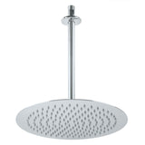 REGADERA REDONDA ACERO INOXIDABLE 12" CROMADA FOSET RIVIERA