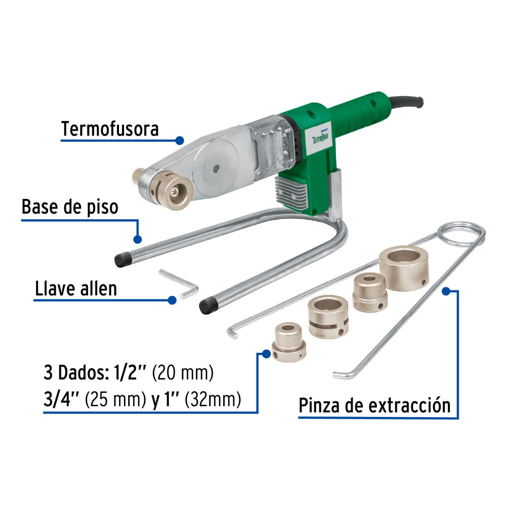 TERMOFUSORA 600W PARA PPR PARA 3 DADOS TRUPER