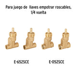 JUEGO DE 2 MANERALES REGADERA CROMO FOSET RIVIERA