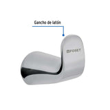 GANCHO SENCILLO PARA TOALLA LINEA FOSET RIVIERA