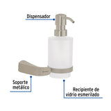 DISPENSADOR DE JABON SATINADO FOSET RIVIERA