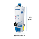 CALENTADOR DE DEPOSITO 38L 1 SERVICIO GAS NATURAL CALE-38D-N MCA FOSET