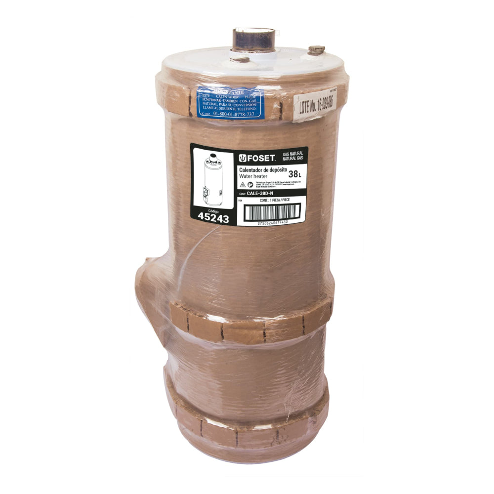 CALENTADOR DE DEPOSITO 38L 1 SERVICIO GAS NATURAL CALE-38D-N MCA FOSET