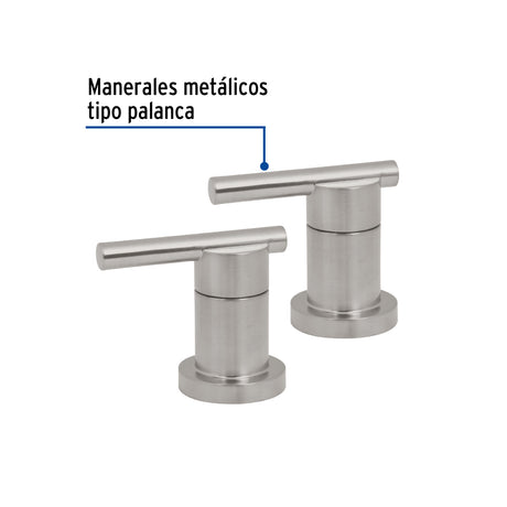 JGO.2 MANERALES P/LAVABO TALADROS SEPARADOS SATIN ELEMENT