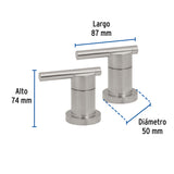 JGO.2 MANERALES P/LAVABO TALADROS SEPARADOS SATIN ELEMENT