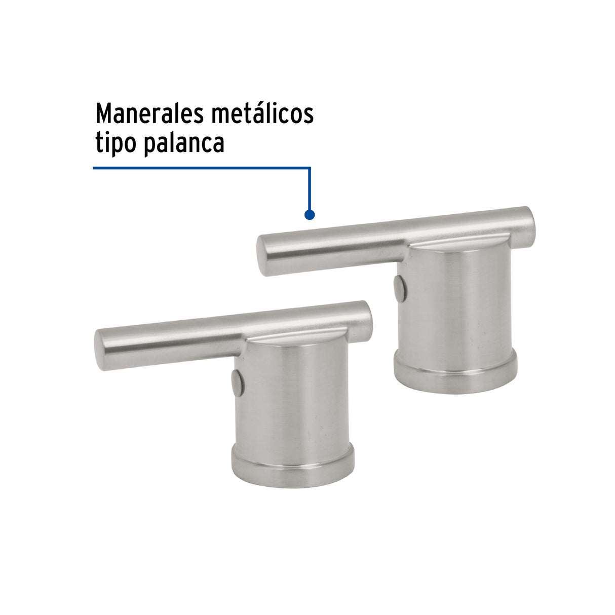 JUEGO DE 2 MANERALES PARA LAVABO Y FREGADERO SATIN ELEMENT