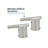JUEGO DE 2 MANERALES PARA LAVABO Y FREGADERO SATIN ELEMENT