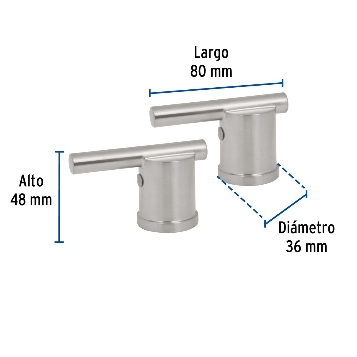 JUEGO DE 2 MANERALES PARA LAVABO Y FREGADERO SATIN ELEMENT
