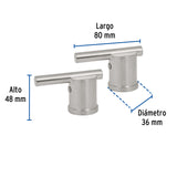 JUEGO DE 2 MANERALES PARA LAVABO Y FREGADERO SATIN ELEMENT