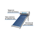 CALENTADOR DE AGUA SOLAR 130 LITROS 2 O 3 PERSONAS MCA TRUPER FOSET