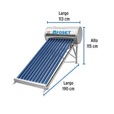 CALENTADOR DE AGUA SOLAR 130 LITROS 2 O 3 PERSONAS MCA TRUPER FOSET