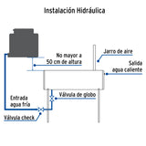 CALENTADOR DE AGUA SOLAR 130 LITROS 2 O 3 PERSONAS MCA TRUPER FOSET