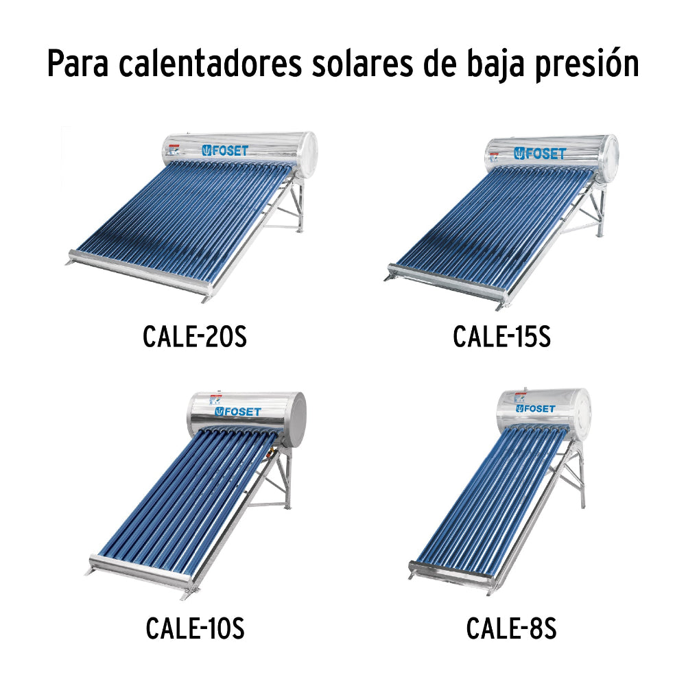 TUBO DE REPUESTO PARA CALENTADOR SOLAR DE LA MARCA FOSET 1.80MTS 58MM DIAMETRO