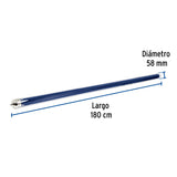 TUBO DE REPUESTO PARA CALENTADOR SOLAR DE LA MARCA FOSET 1.80MTS 58MM DIAMETRO