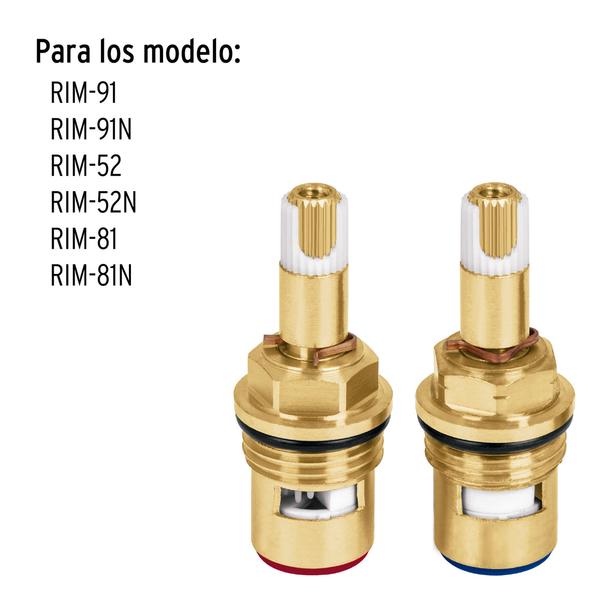 JUEGO DE 2 CARTUCHOS CERAMICOS CUERPO DE LATON FOSET