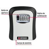 CAJA DE COMBINACION GUARDALLAVES PARA PARED 12CM HERMEX