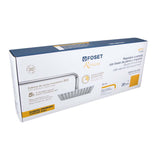 REGADERA ACERO INOXIDABLE 8" CON BRAZO CROMADO FOSET RIVIERA