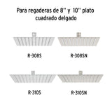 BRAZO Y CHAPETON PARA REGADERA 50 CM CROMADO FOSET RIVIERA