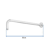 BRAZO Y CHAPETON PARA REGADERA 50 CM CROMADO FOSET RIVIERA