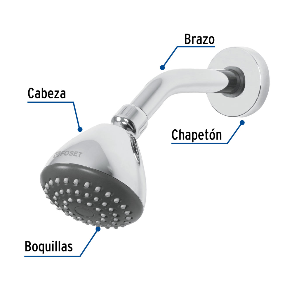 REGADERA 3-1/4" FOSET AERO