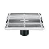 RESUMIDERO CUADRADO DE ACERO INOX  6" X 6" FOSET AQUA