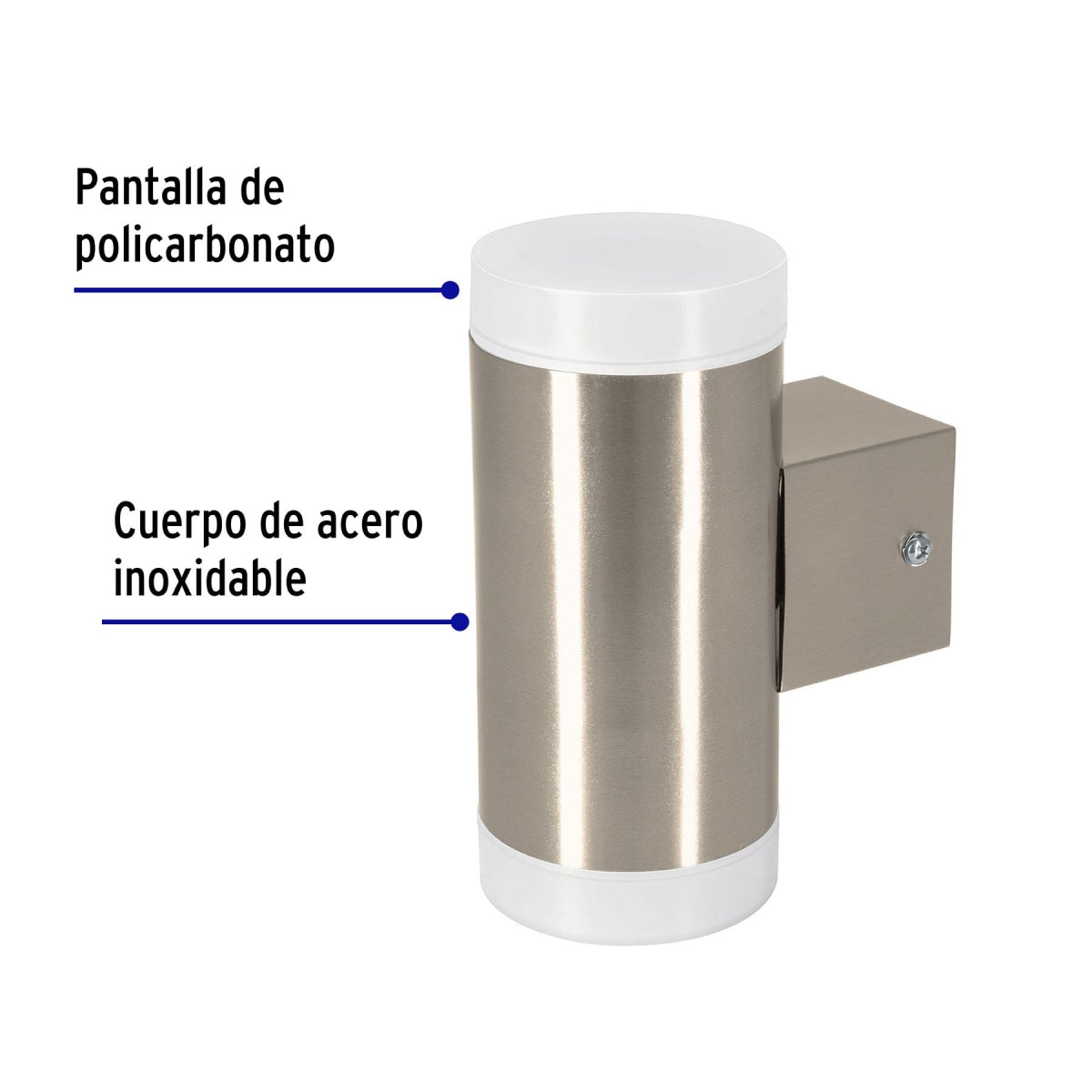 ARBOTANTE DECORATIVO LED 2 SPOTS 10W/127V. 3000K LUZ CALIDA ARB-211L 46129 TRUPER