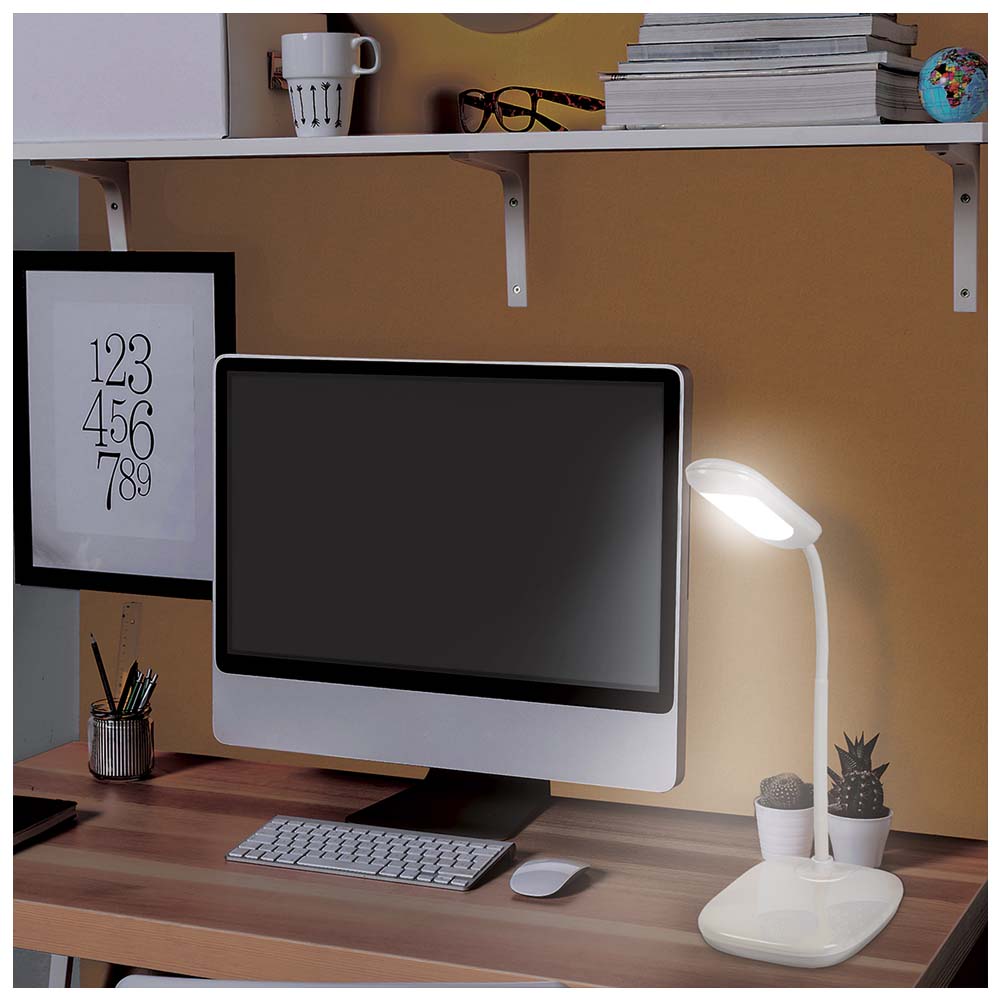 LAMPARA DE LED PARA ESCRITORIO 5W/120-240V. 6500K LUZ DE DIA LES-100L 46189 TRUPER