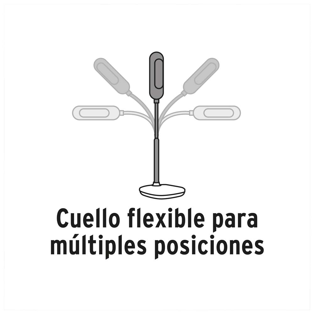 LAMPARA DE LED PARA ESCRITORIO 5W/120-240V. 6500K LUZ DE DIA LES-100L 46189 TRUPER