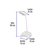 LAMPARA DE LED PARA ESCRITORIO 5W/120-240V. 6500K LUZ DE DIA LES-100L 46189 TRUPER