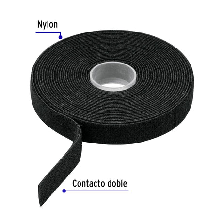CINTA REUSABLE CONTACTO DOBLE (VELCRO) 10M CIVE-10N VOLTECK