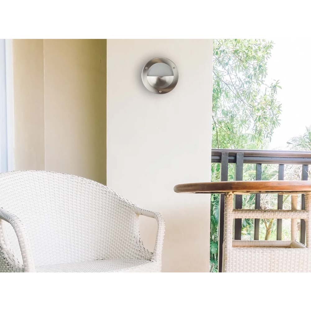 LAMPARA DE PARED APLIQUE ACERO INOXIDABLE G9 25W 1 LUZ  *** HA. LUMI ***