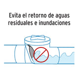 VALVULA CHECK DE ABS 6" VACHE-6S