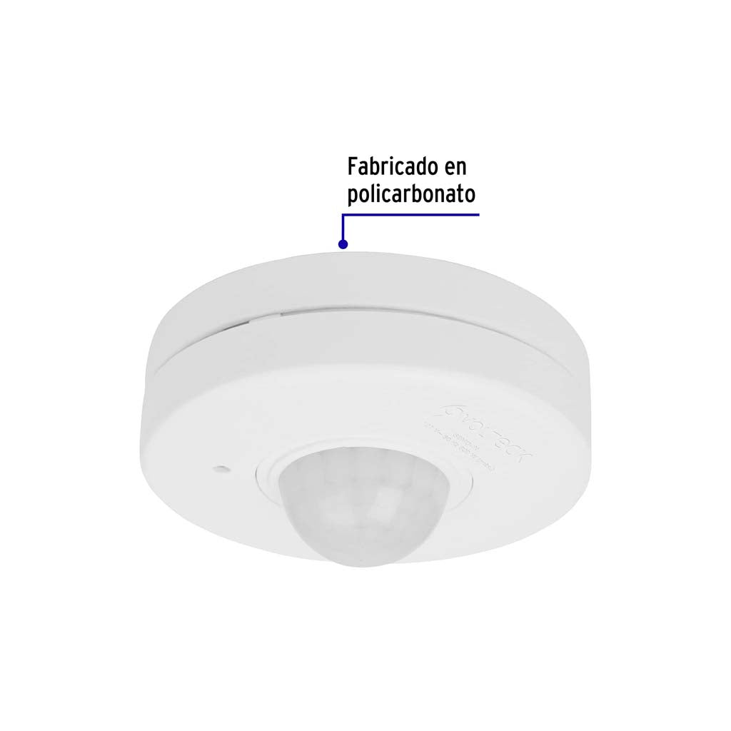 SENSOR DE MOVIMIENTO PARA TECHO BCO ALCANCE 10MTS 360