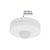 SENSOR DE MOVIMIENTO PARA TECHO BCO ALCANCE 10MTS 360