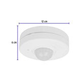 SENSOR DE MOVIMIENTO PARA TECHO BCO ALCANCE 10MTS 360