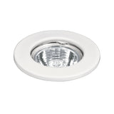 LUMINARIO REDONDO EMPOTRABLE REDONDO FIJO 50W. BLANCO LED O HALOGENO EMP-100S 46612 TRUPER *** OFRECER YD-220/B ***