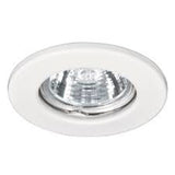 LUMINARIO REDONDO EMPOTRABLE REDONDO FIJO 50W. BLANCO LED O HALOGENO EMP-100S 46612 TRUPER *** OFRECER YD-220/B ***