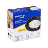 LUMINARIO REDONDO EMPOTRABLE REDONDO FIJO 50W. NEGRO LED O HALOGENO EMP-101S 46613 TRUPER *** OFRECER YD-220/N ***
