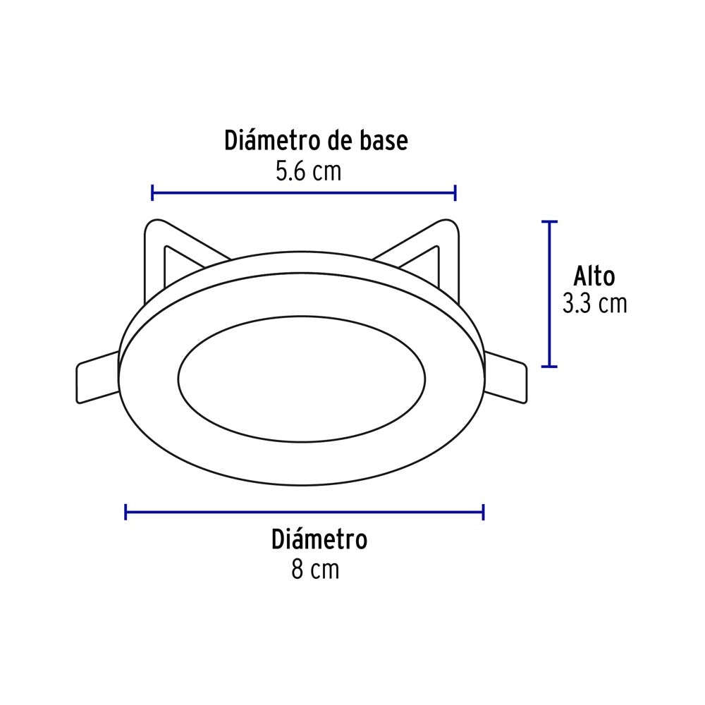 LUMINARIO REDONDO EMPOTRABLE REDONDO FIJO 50W. NEGRO LED O HALOGENO EMP-101S 46613 TRUPER *** OFRECER YD-220/N ***