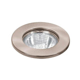 LUMINARIO REDONDO EMPOTRABLE REDONDO FIJO 50W. SATIN LED O HALOGENO EMP-104S 46614 TRUPER *** OFRECER YD-220/S ***