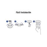 LUMINARIO REDONDO EMPOTRABLE REDONDO FIJO 50W. SATIN LED O HALOGENO EMP-104S 46614 TRUPER *** OFRECER YD-220/S ***