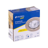 LUMINARIO REDONDO EMPOTRABLE REDONDO FIJO 50W. SATIN LED O HALOGENO EMP-104S 46614 TRUPER *** OFRECER YD-220/S ***
