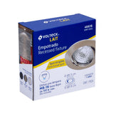 LUMINARIO REDONDO EMPOTRABLE DIRIGIBLE 50W. NEGRO LED O HALOGENO EMP-105S 46616 TRUPER *** OFRECER YD-330/S ***